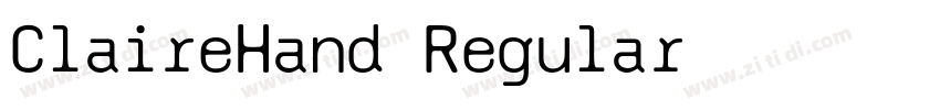 ClaireHand Regular字体转换